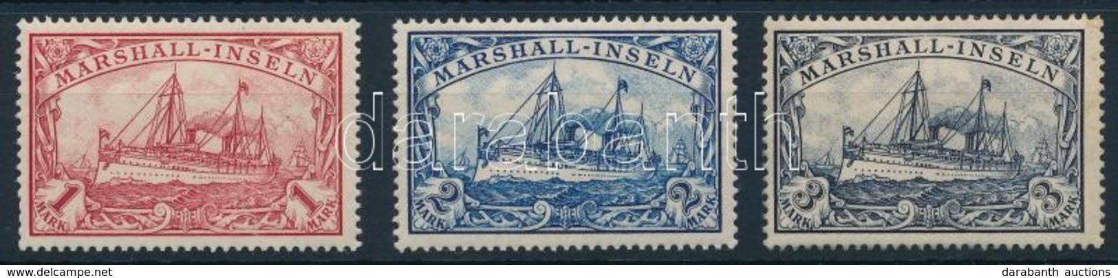 ** Marschall 1901 Mi 22-24 (24 Pici Gumihiba / Gum Disturbance) - Andere & Zonder Classificatie