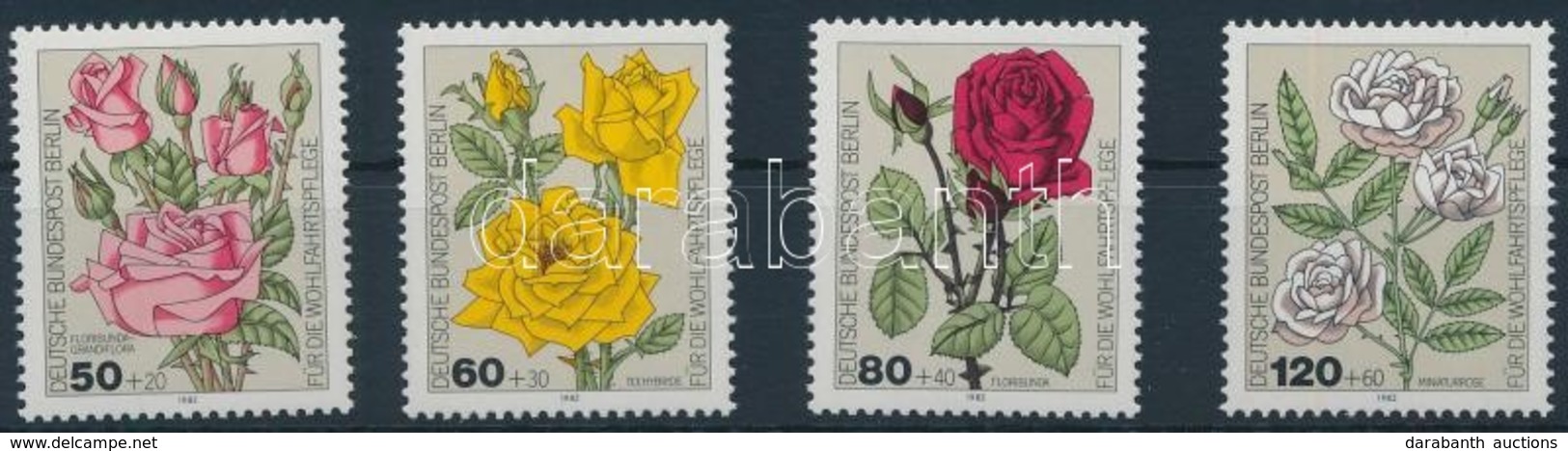 ** 1982 Rózsák Sor,
Roses Set
Mi 680-683 - Andere & Zonder Classificatie