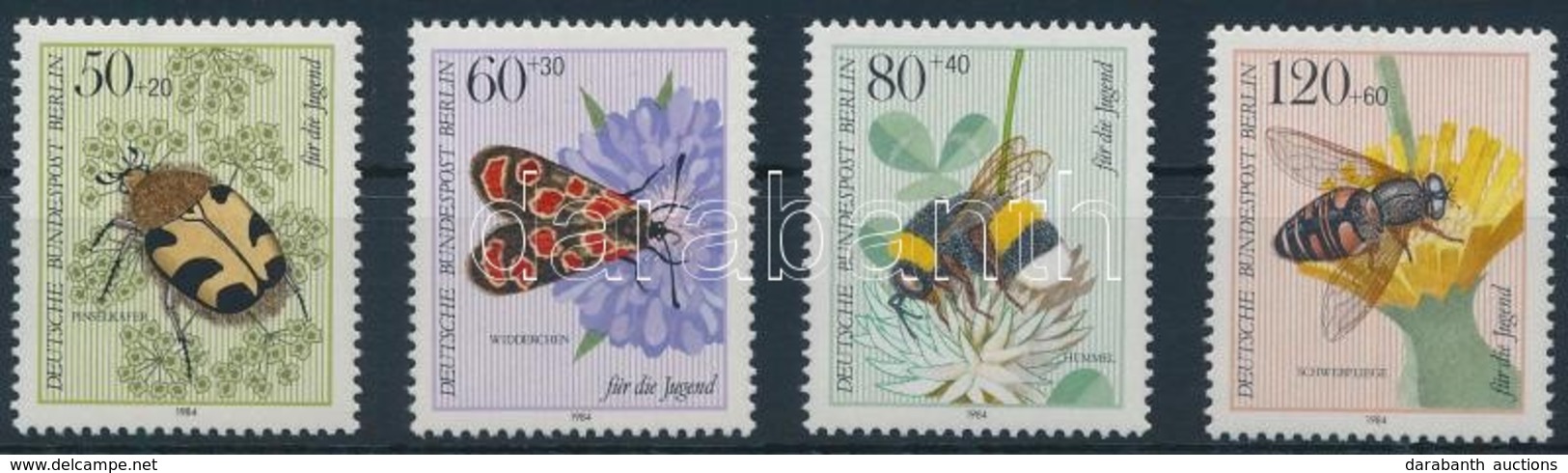 ** 1984 Bogarak, Rovarok Sor,
Beetles, Insects Set
Mi 712-715 - Andere & Zonder Classificatie