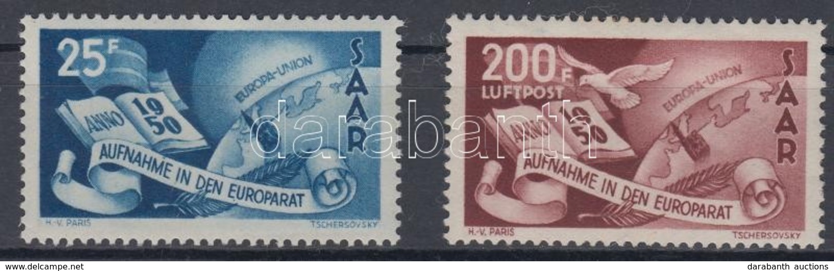 ** 1950 Európa Tanács Sor Mi 297-298 - Other & Unclassified