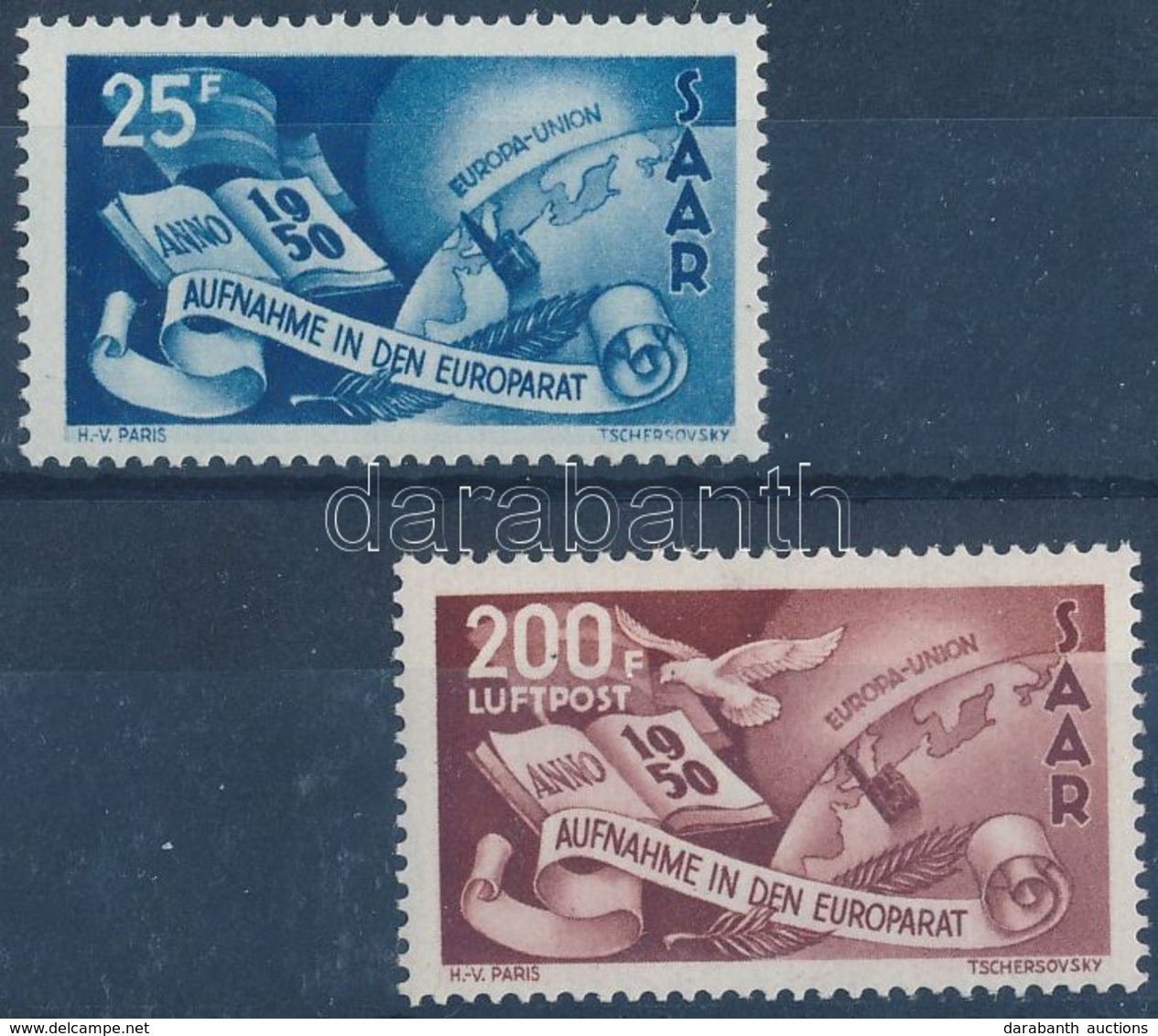 ** 1950 Európa Tanács Sor Mi 297-298 - Other & Unclassified