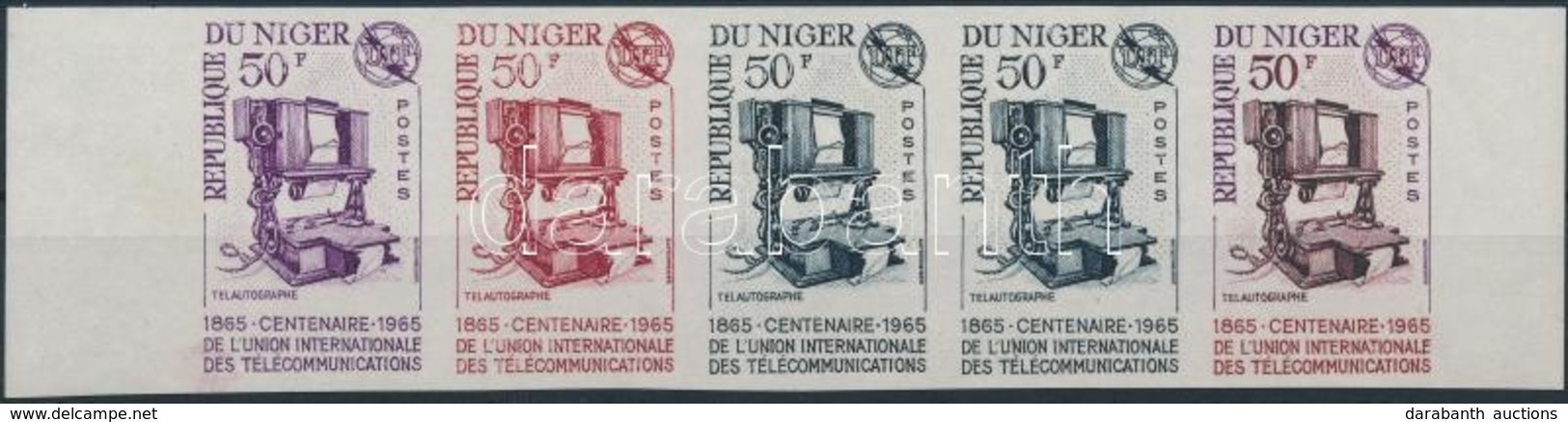 ** 1965 A Nemzetközi Telekommunikációs Unió Színpróba Vágott ötöscsík Mi 101 - Andere & Zonder Classificatie