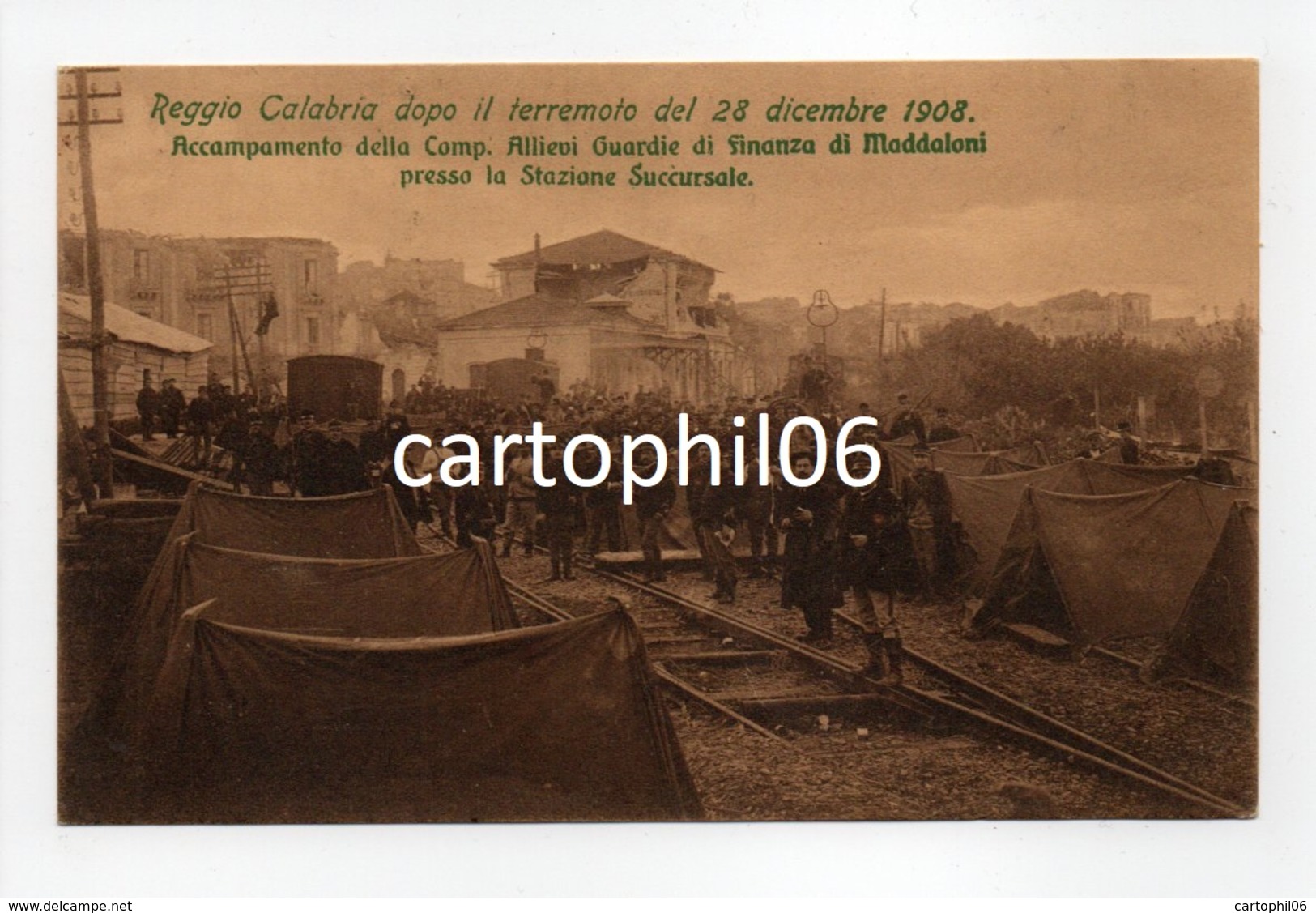 - CPA REGGIO CALABRIA (Italie) - Reggio Calabria Dopo Il Terremoto Del 28 Dicembre 1908 (belle Animation) - - Reggio Calabria