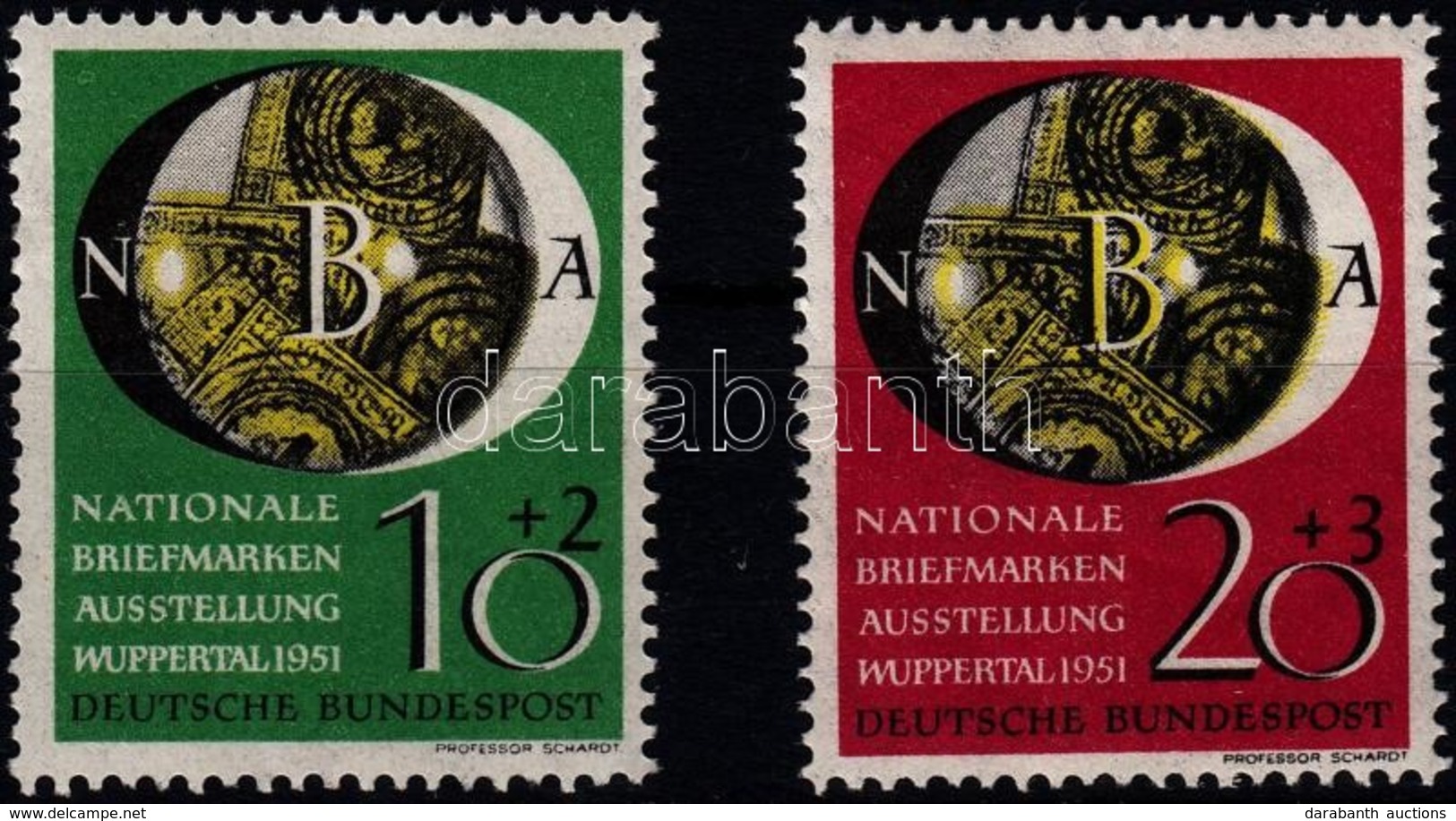 ** 1951 Nemzetközi Bélyegkiállítás Sor Mi 141-142 - Other & Unclassified