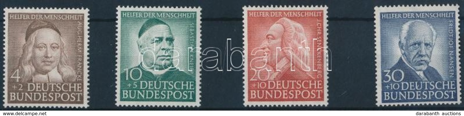 ** 1953 Az Emberiség Jótevői Sor Mi 173-176 - Andere & Zonder Classificatie