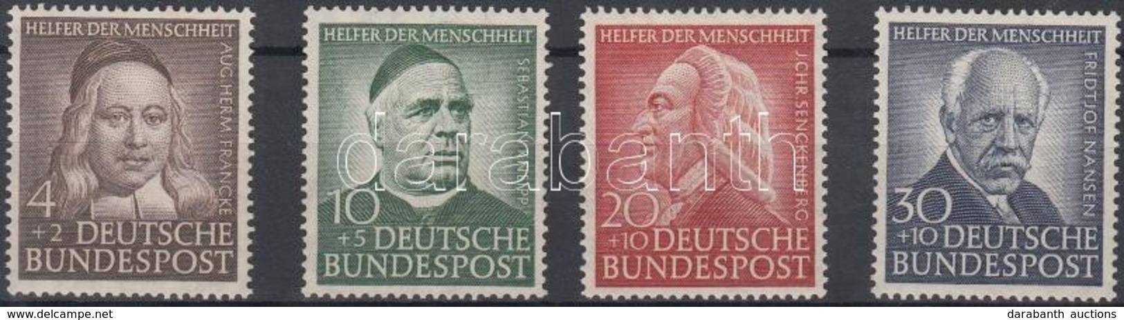 ** 1953 Az Emberiség Jótevői Sor Mi 173-176 - Andere & Zonder Classificatie