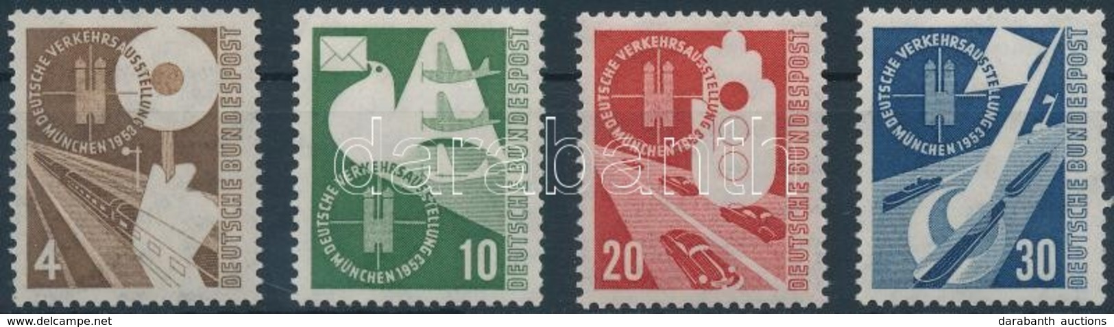 ** 1953 Közlekedési Kiállítás Sor Mi 167-170 - Other & Unclassified