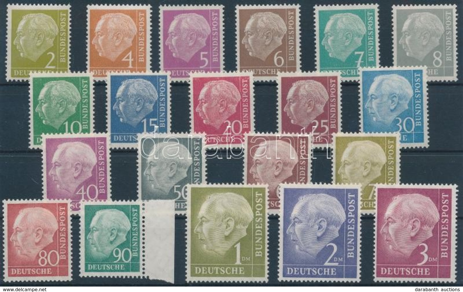 ** 1954 Forgalmi Sor Mi 177-196 (6 Bélyeg Vizsgálójellel) - Altri & Non Classificati