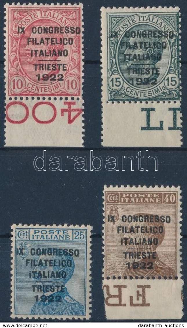 ** 1922 Filatéliai Kongresszus Sor Mi 153-156 - Other & Unclassified