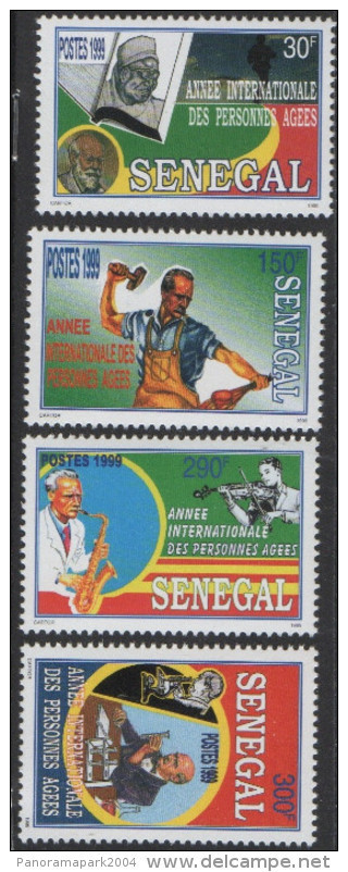 Sénégal 1999 Année Internationale Des Personnes âgées Senioren Seniors Mi. 1793 - 1796 4 Val. RARE MNH - Senegal (1960-...)