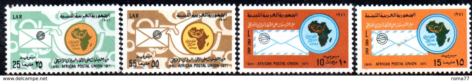 APR551 - LIBIA LYBIA 1971 , Serie Yvert  N. 413/416 *** (2380A)  Upa - Libyen