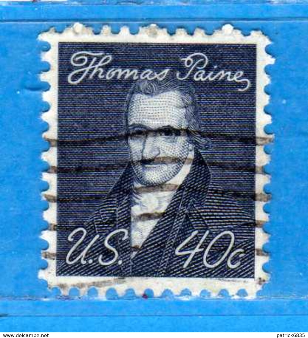 (Us2) USA °-1967-68 - Américains Célèbres- THOMAS PAINE.  Yvert . 824.   .  USED.  Vedi Descrizione - Usati