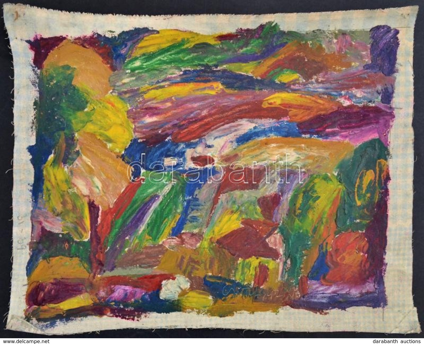 Cs. Németh Miklós (1934-2012): Tájkép, Olaj, Vászon, Jelzett, 30×40 Cm - Other & Unclassified