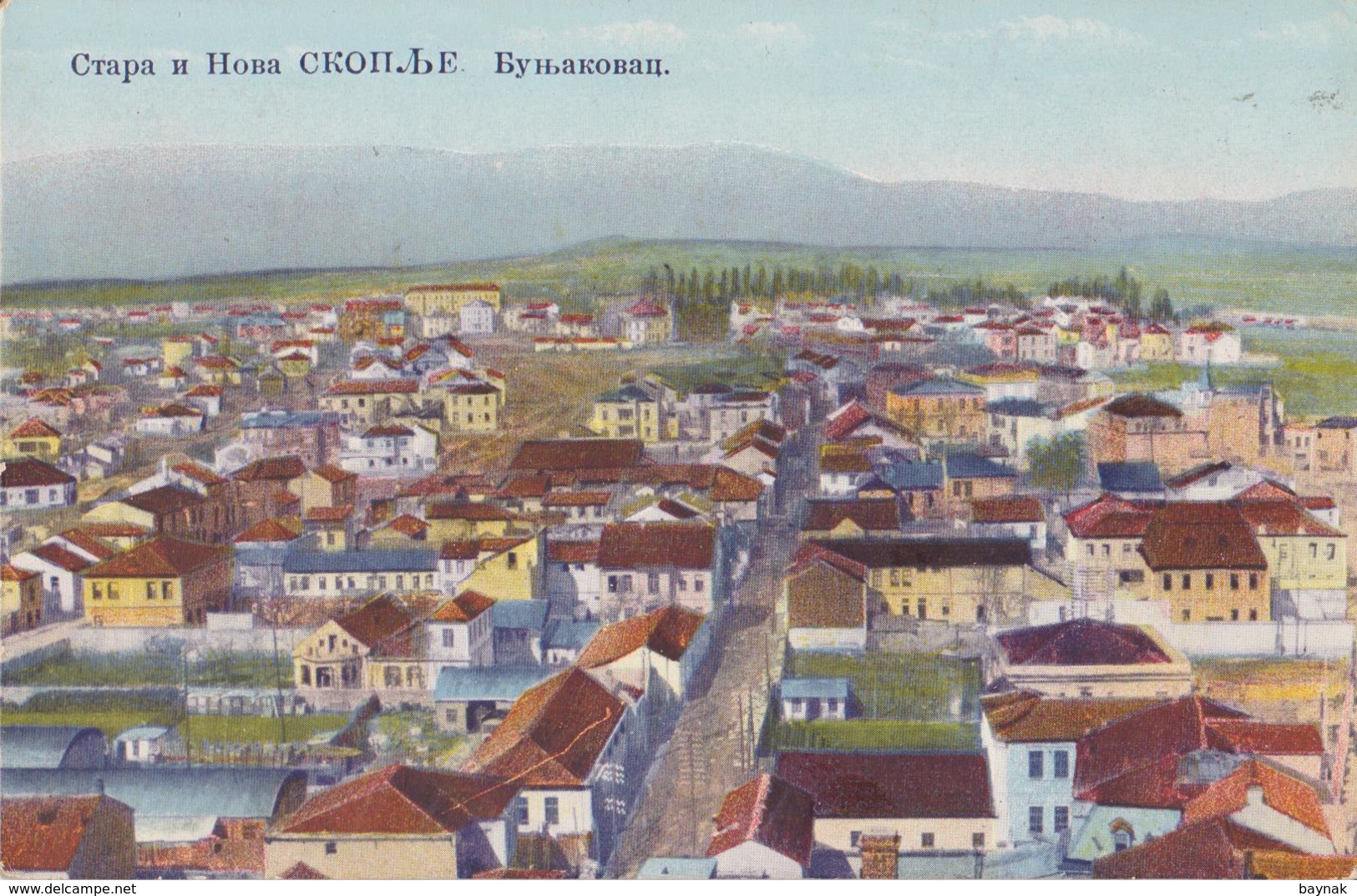 SK142  --  SKOPJE, SKOPLJE  ~~  BUNJAKOVAC  ~  1928 - Nordmazedonien