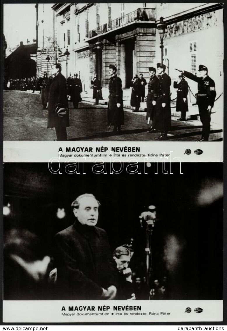 1985 A Magyar Nép Nevében Című Film (Szálasi Ferenc és Pere) Filmfotói, 5 Db, 18×24,5 Cm - Other & Unclassified