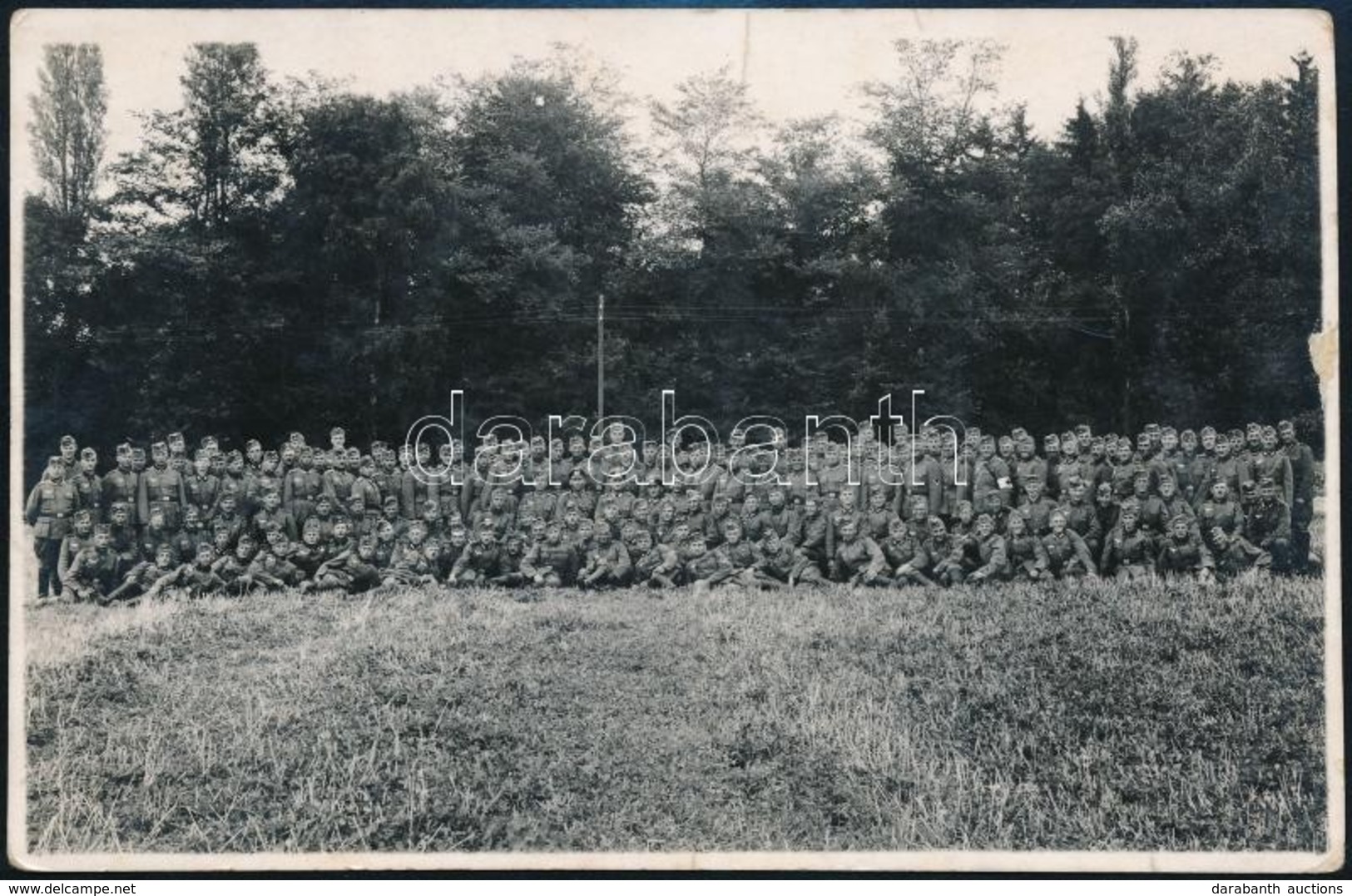 Cca 1942 Lauban SS Hadosztályról Készült Csoportkép / SS Group Photo 9x14 Cm - Andere & Zonder Classificatie