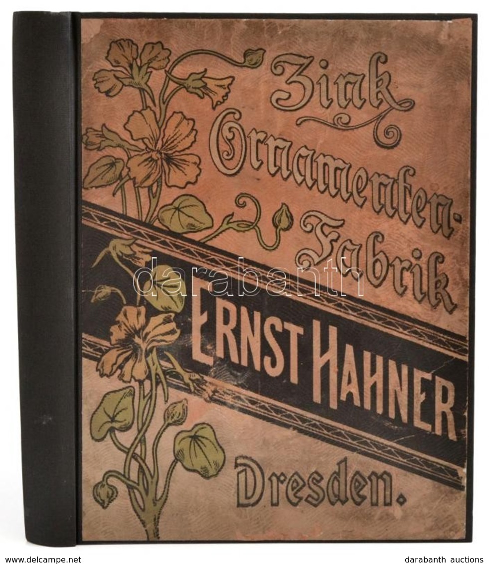 Ernst Hahner Zink Ornamenten Fabrik. Dresden. Ca 1895. 288p. Bádogos árumintakönyv. Restaurált Egészvászon Kötésben. 27x - Zonder Classificatie