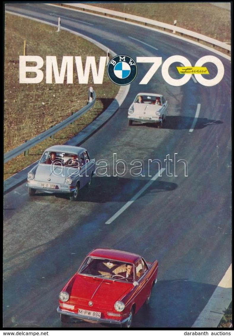 Cca 1960 A BMW Luxus 700 Autó Német Nyelvű Ismertető Prospektusa - Unclassified