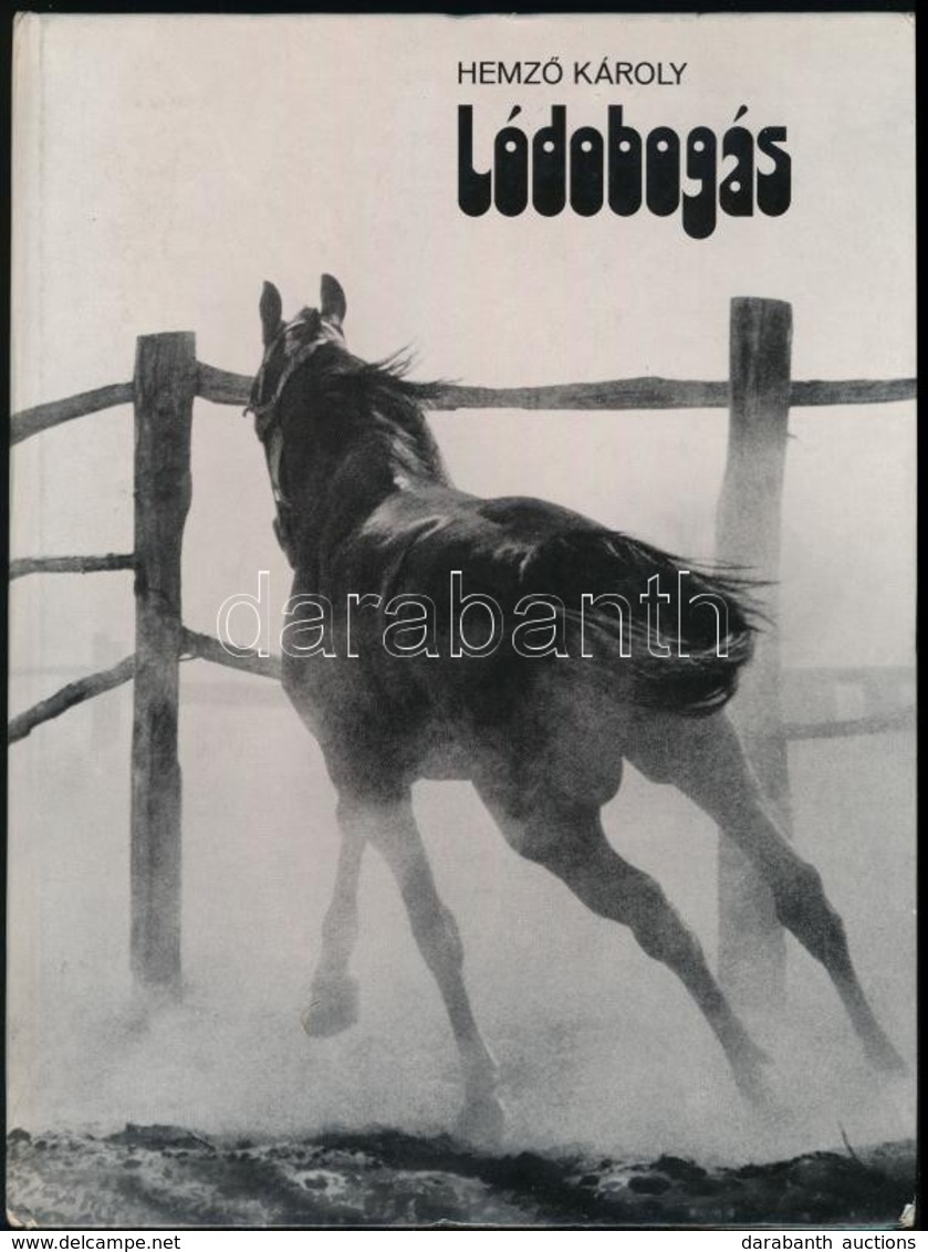 Hemző Károly: Lódobogás. Bp.,1978, Corvina. Kiadói Kartonált Papírkötés, A Gerinc Alján és Hátsó Borítón Kis Sérüléssel, - Unclassified