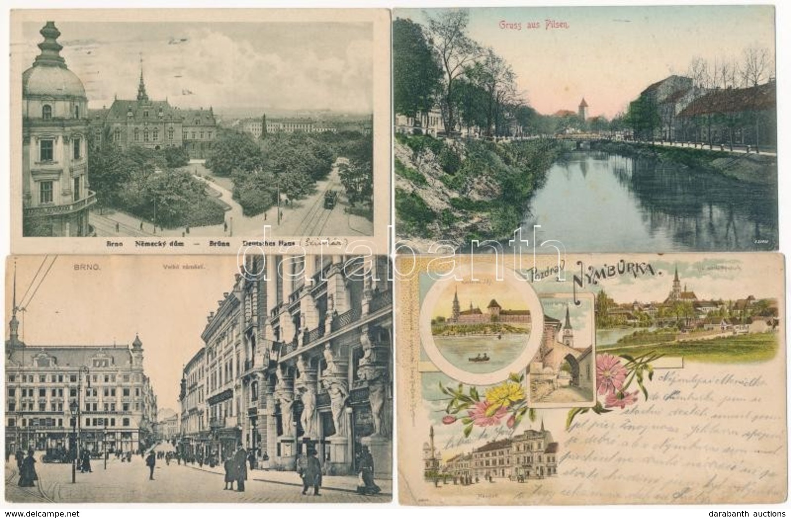** * 44 Db RÉGI Cseh és Szlovák Városképes Lap / 44 Pre-1945 Czech And Slovakian Town-view Postcards - Ohne Zuordnung