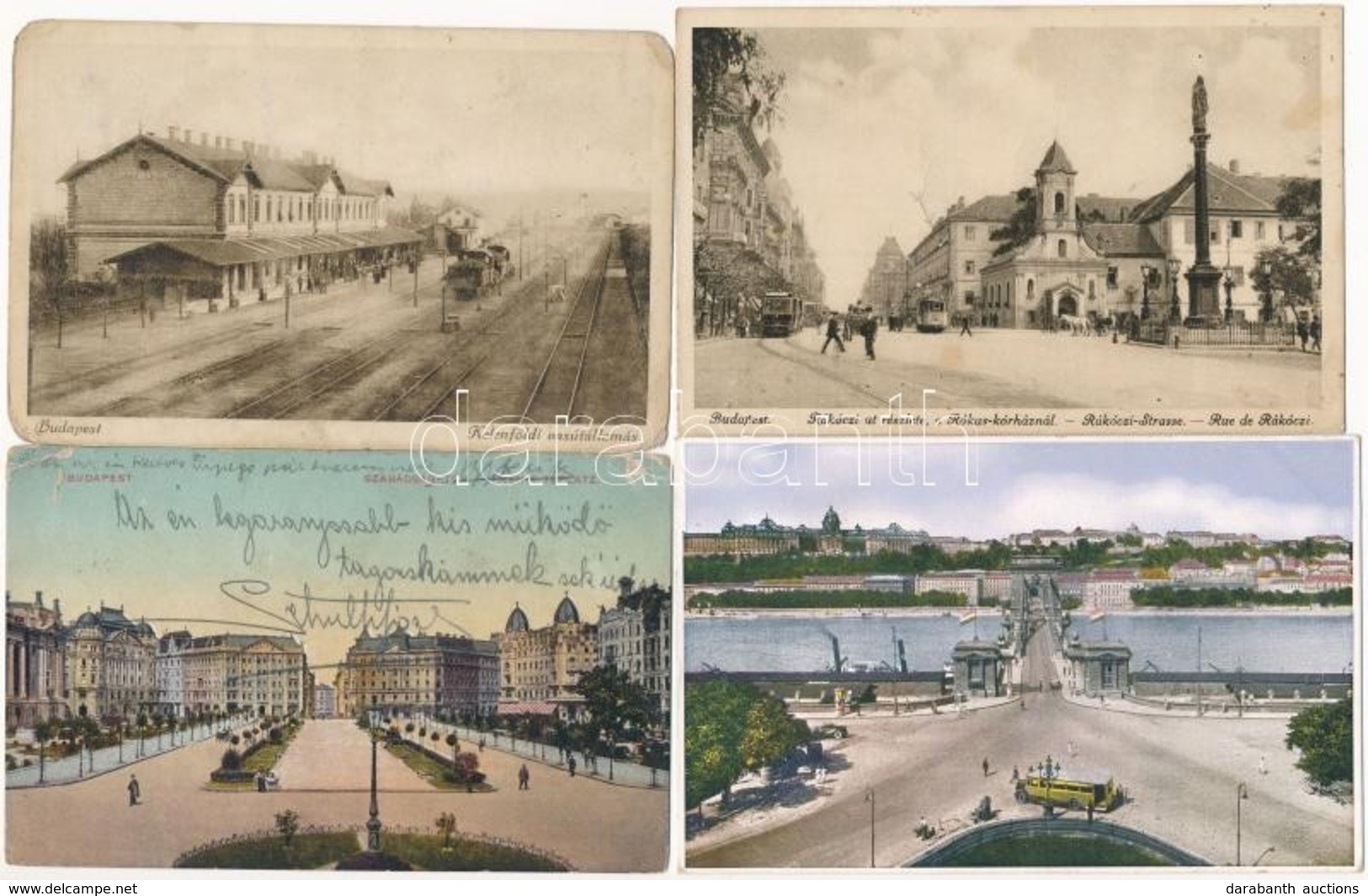 ** * 42 Db RÉGI Magyar Városképes Lap, Egy Kinyitható Lappal / 42 Pre-1945 Hungarian Town-view Postcards With One Foldin - Ohne Zuordnung