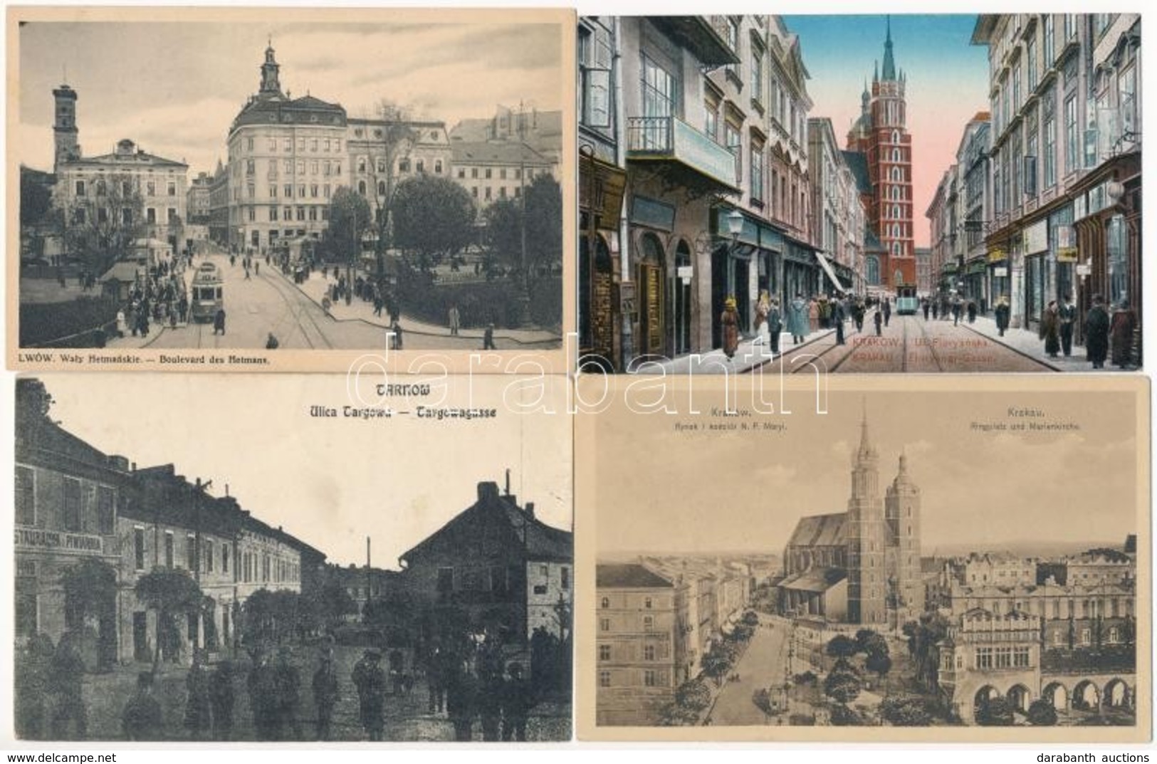 ** * 20 Db RÉGI Lengyel Városképes Lap / 20 Pre-1945 Polish Town-view Postcards - Sin Clasificación
