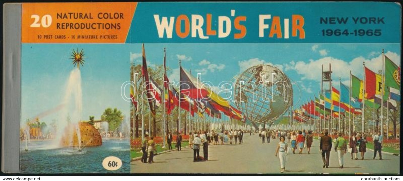 ** 1964-1965 New Yorki Világkiállítás Színes Képeslap Füzet 10 Képeslappal / 1964-1965 New York World's Fair - Postcard  - Zonder Classificatie