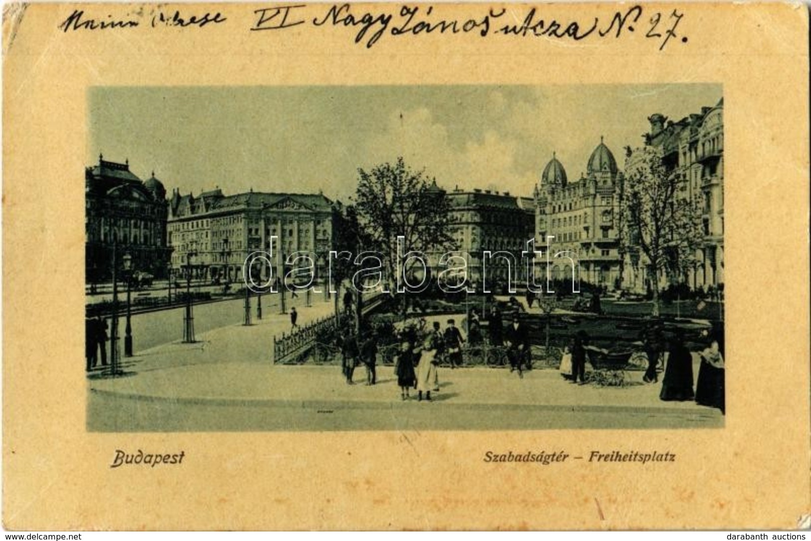 T2/T3 1910 Budapest V. Szabadság Tér. Dr. Trenkler és Társa Bdp. 16. (EK) - Unclassified