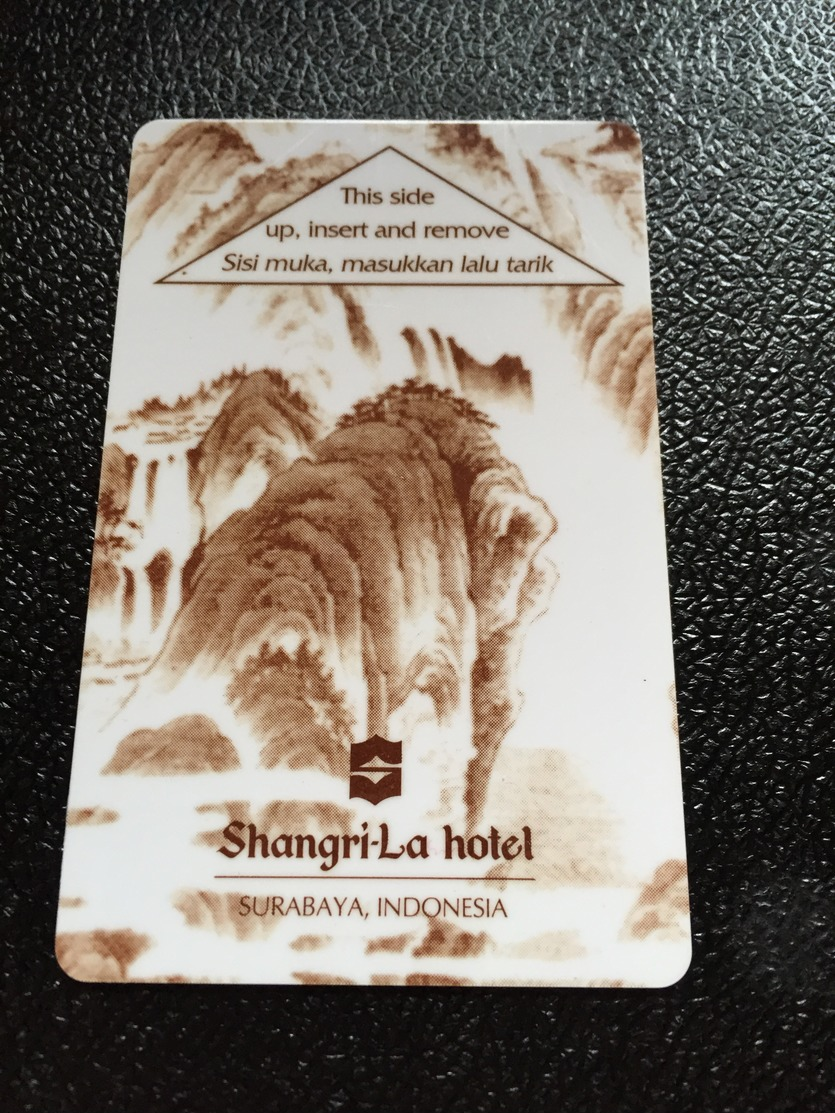 Hotelkarte Room Key Keycard Clef De Hotel Tarjeta Hotel  SHANGRI-LA SURABAYA - Ohne Zuordnung