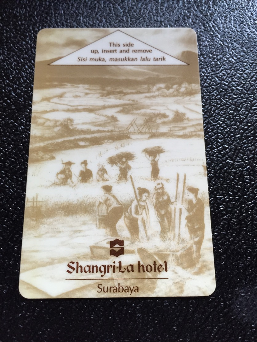 Hotelkarte Room Key Keycard Clef De Hotel Tarjeta Hotel  SHANGRI - LA  SURABAYA Old Light - Ohne Zuordnung
