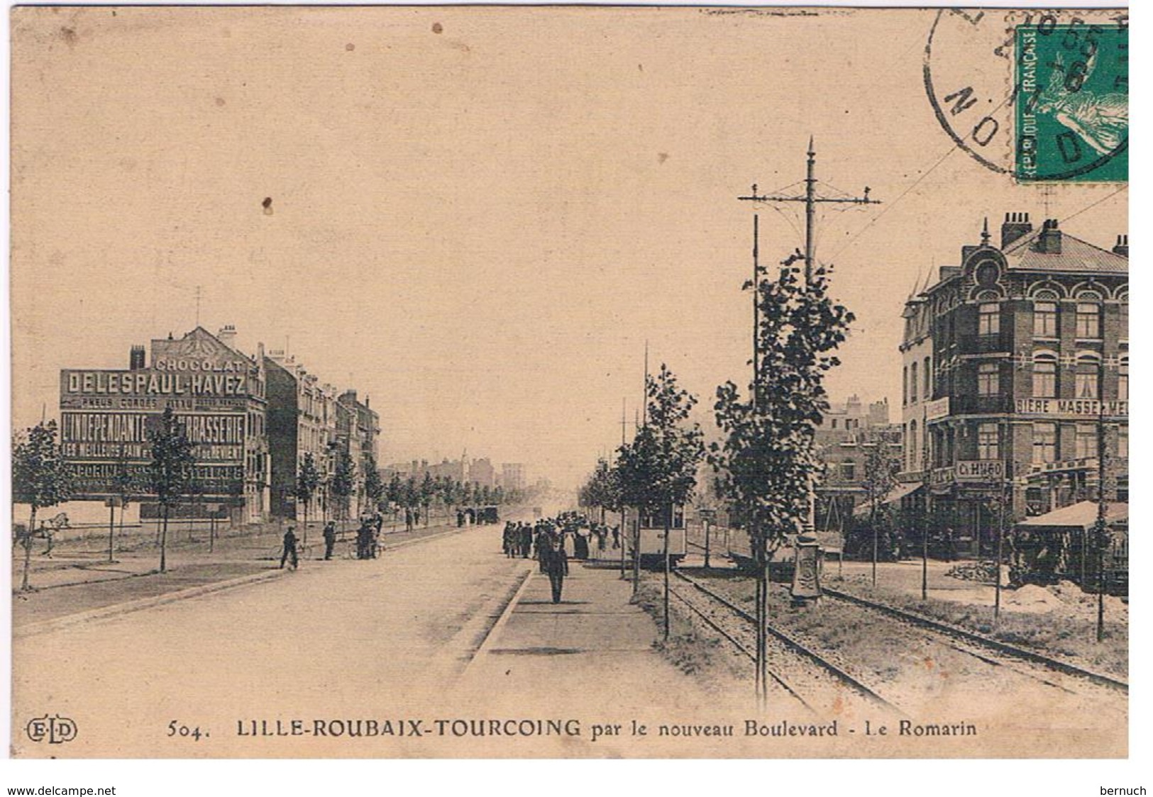 CPA LILLE Nouveau Boulevard Anime Le Romarin - Lille