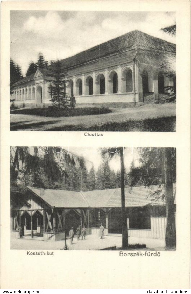 ** T2 Borszék, Borsec; Charitas, Kossuth-kút / Fountain, Thermal Spring - Unclassified