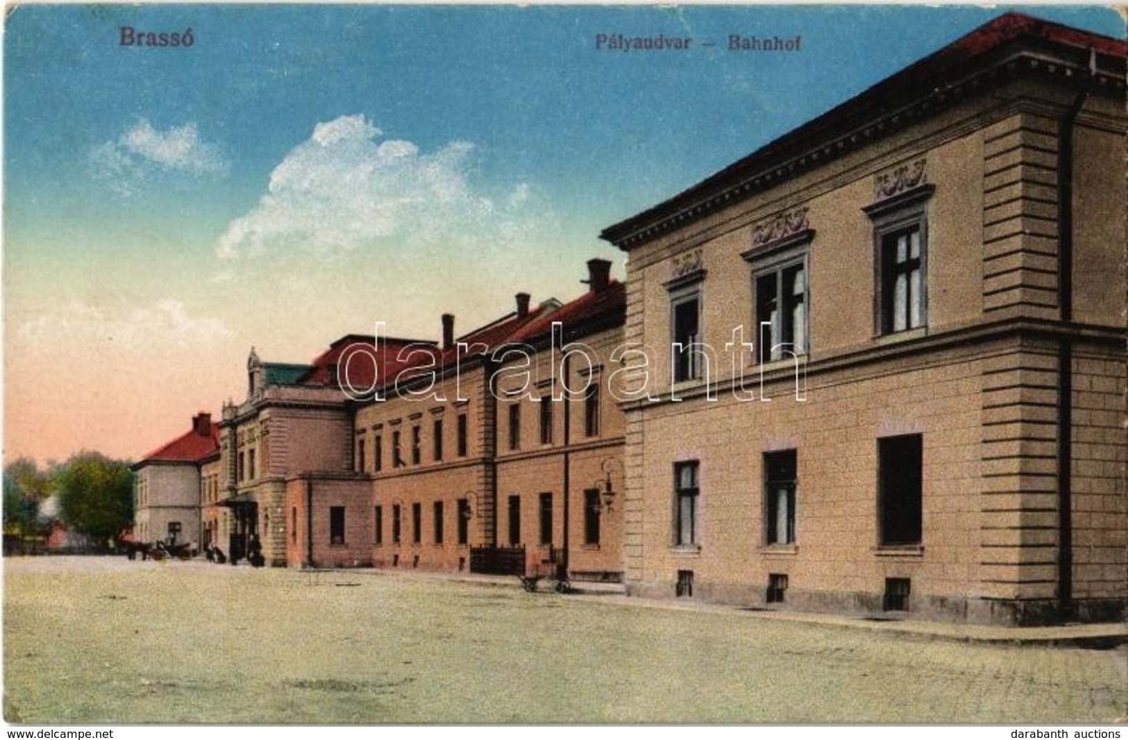 * T2 Brassó, Kronstadt, Brasov; Pályaudvar, Vasútállomás / Railway Station - Zonder Classificatie