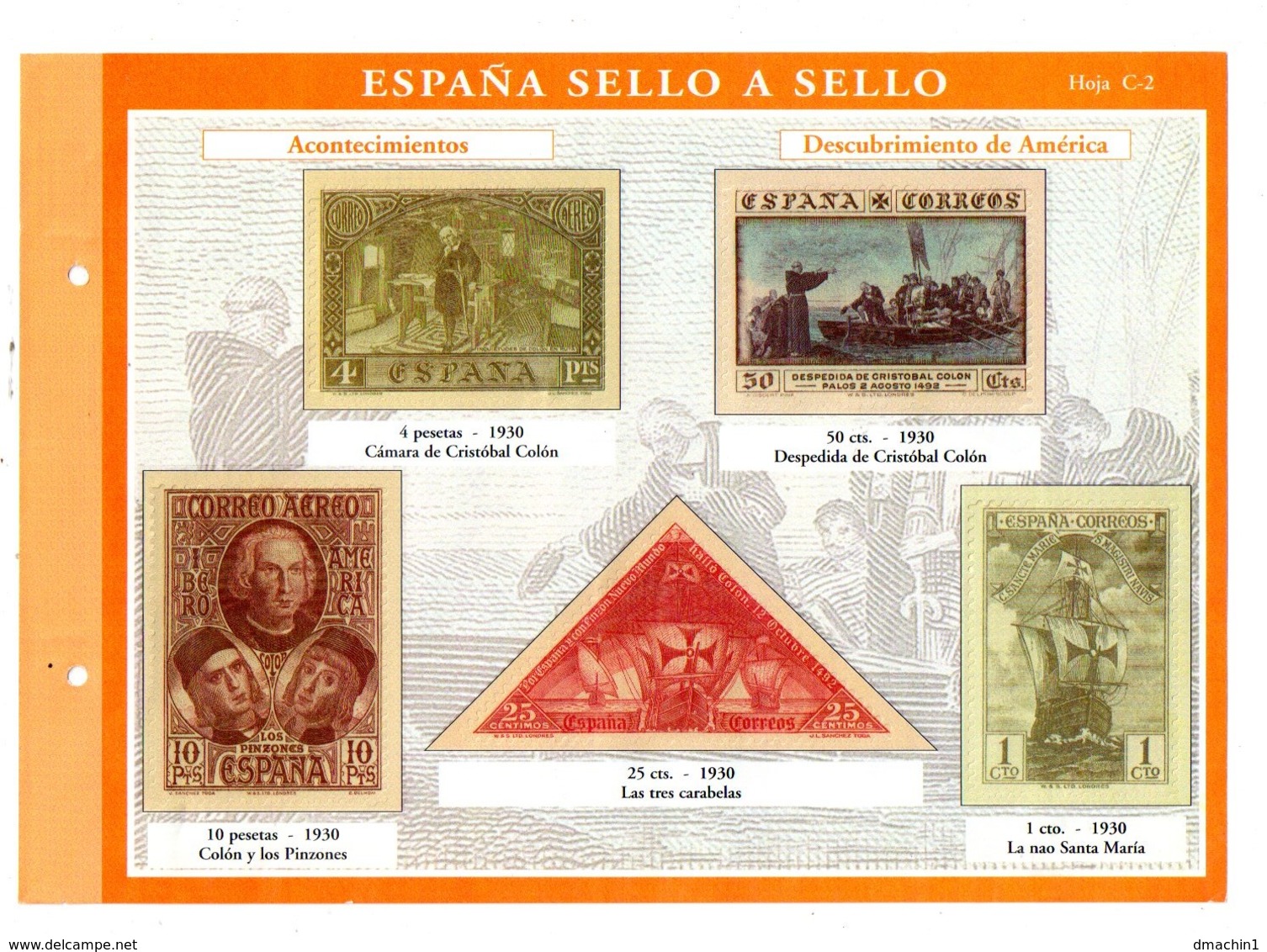Espana -sello A Sello -Hoja C2-retirage Acontecimientos-voir état. - Essais & Réimpressions