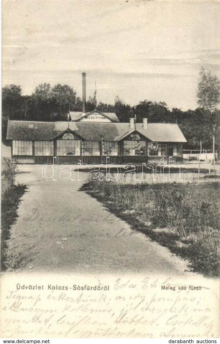 T2/T3 1907 Kolozs, Cojocna; Sósfürdő, Meleg Kád Fürdő / Salt Spa, Warm Bath (EK) - Unclassified