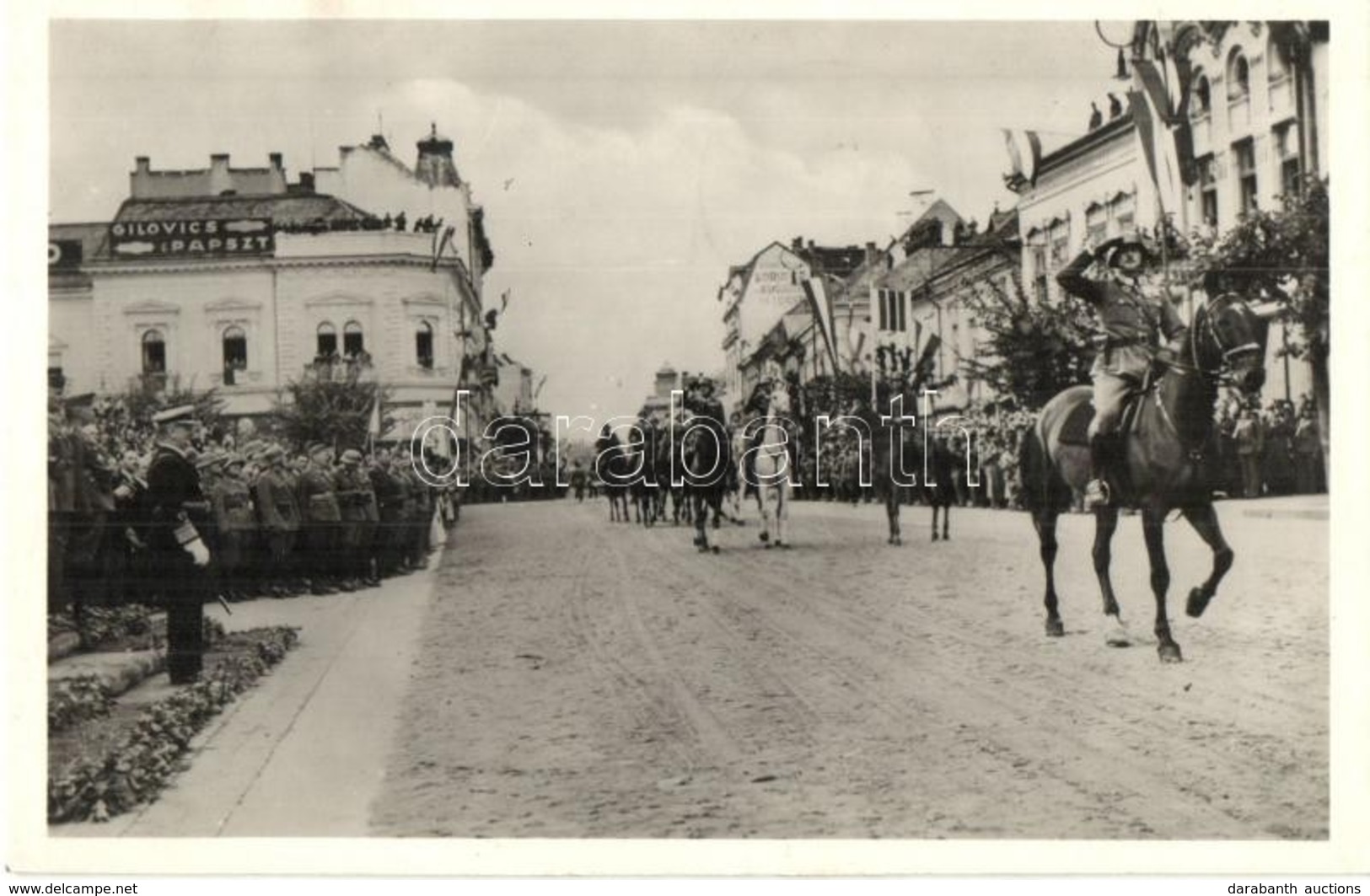 T2 1940 Kolozsvár, Cluj; Bevonulás, Horthy Miklós Tiszteleg / Entry Of The Hungarian Troops, Horthy Saluting, So. Stpl - Unclassified