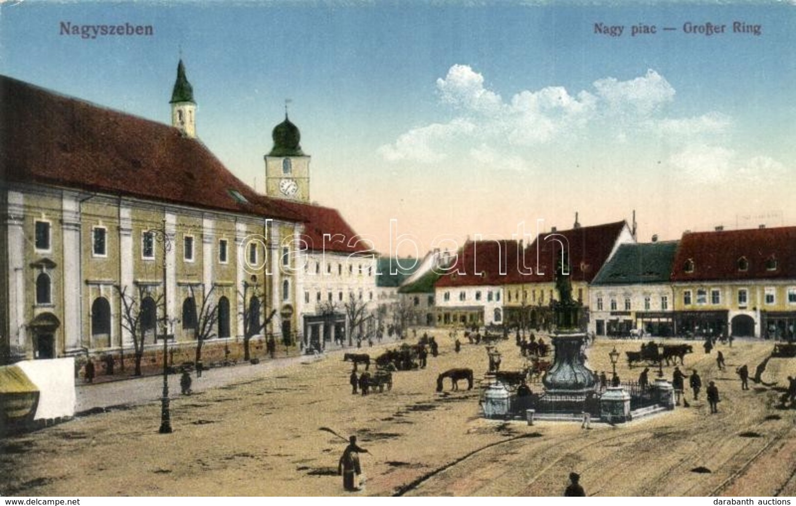 ** T2 Nagyszeben, Hermannstadt, Sibiu; Nagy Piac / Market Sqaure - Zonder Classificatie