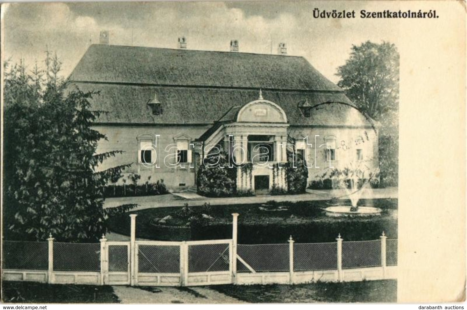 T2/T3 1915 Szentkatolna, Catalina; Sinkovits Kúria, Kastély. Kiadja Bogdán F. Fényképész / Castle (EK) - Unclassified