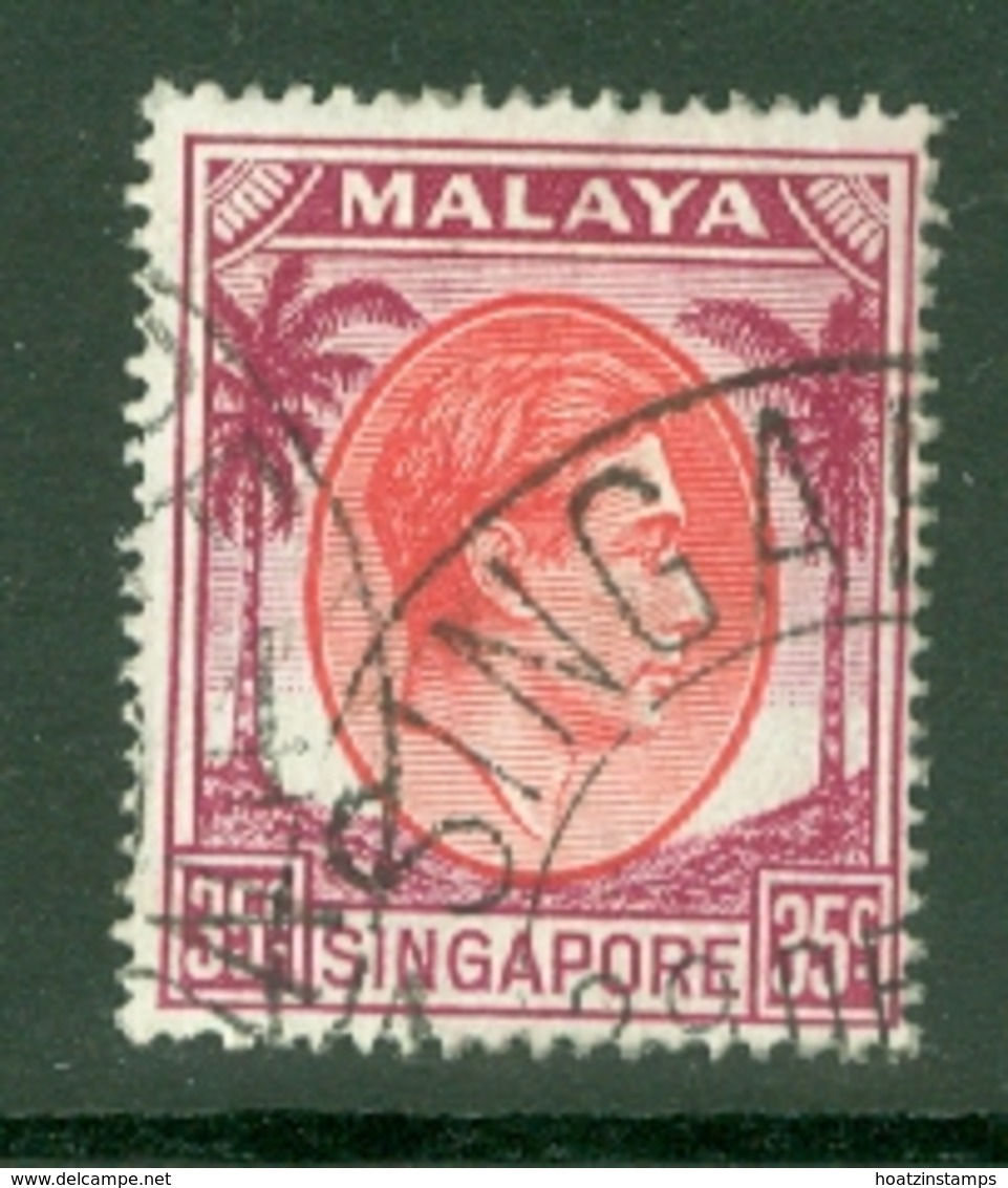 Singapore: 1948/52   KGVI   SG25a    35c   [Perf: 17½ X 18]    Used - Singapore (...-1959)