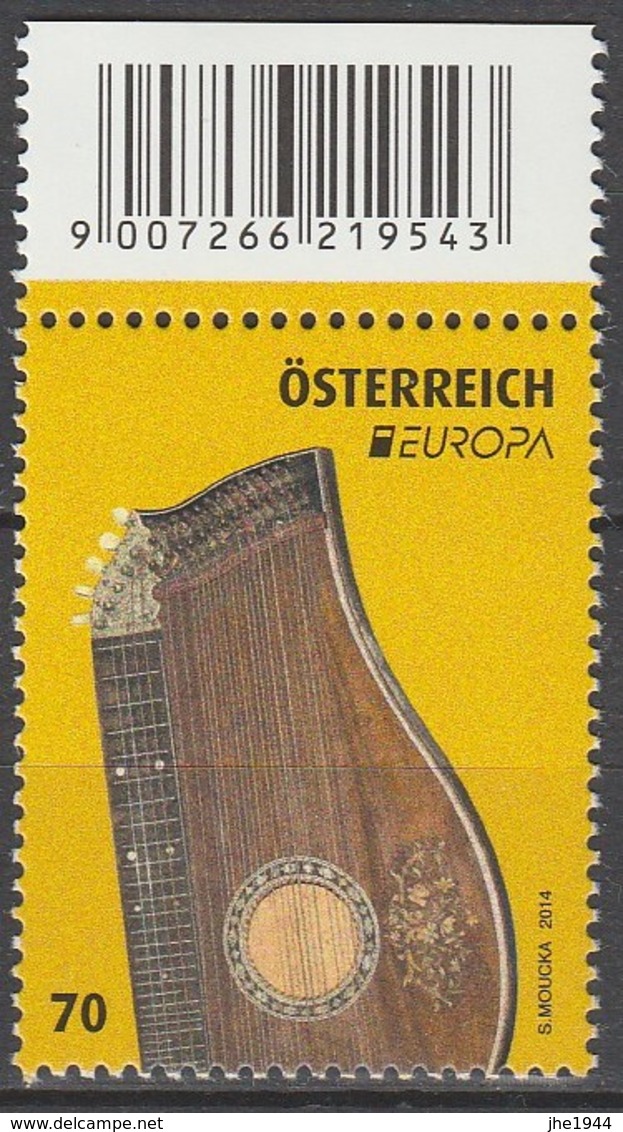 Autriche Europa 2014 N° 2962 ** Instruments De Musique - 2014