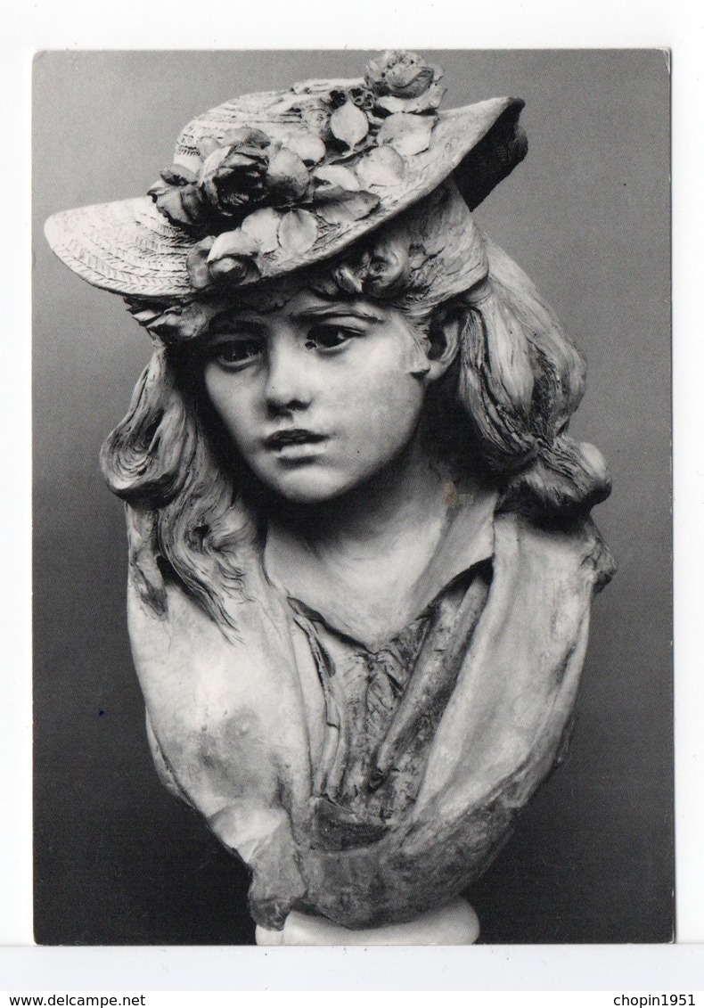 CPM - JEUNE FILLE AU CHAPEAU ... RODIN - Sculptures