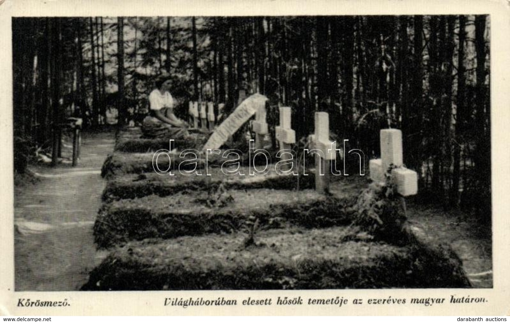 T2/T3 Kőrösmező, Jasina; Világháborúban Elesett Hősök Temetője Az Ezeréves Magyar Határon / Military Cemetery On The Bor - Sin Clasificación