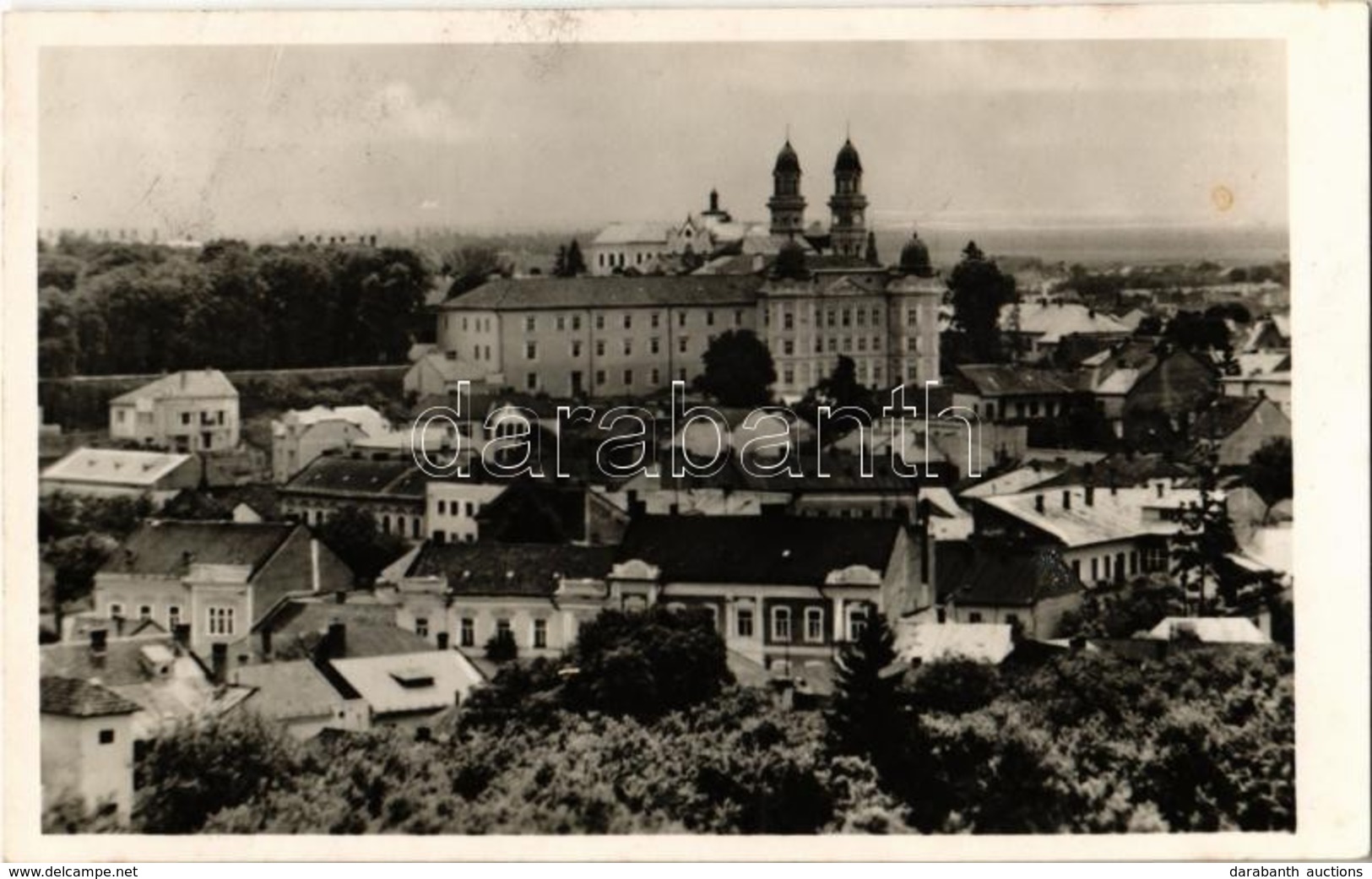 T2/T3 1940 Ungvár, Uzshorod, Uzhorod; Látkép, Görögkatolikus Székesegyház és Püspöki Palota / General View With Greek Ca - Unclassified