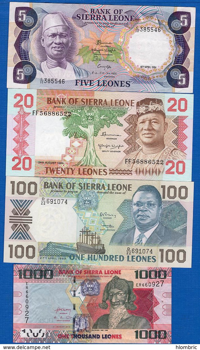 Sierra  Leonne  8  Billets - Sierra Leone