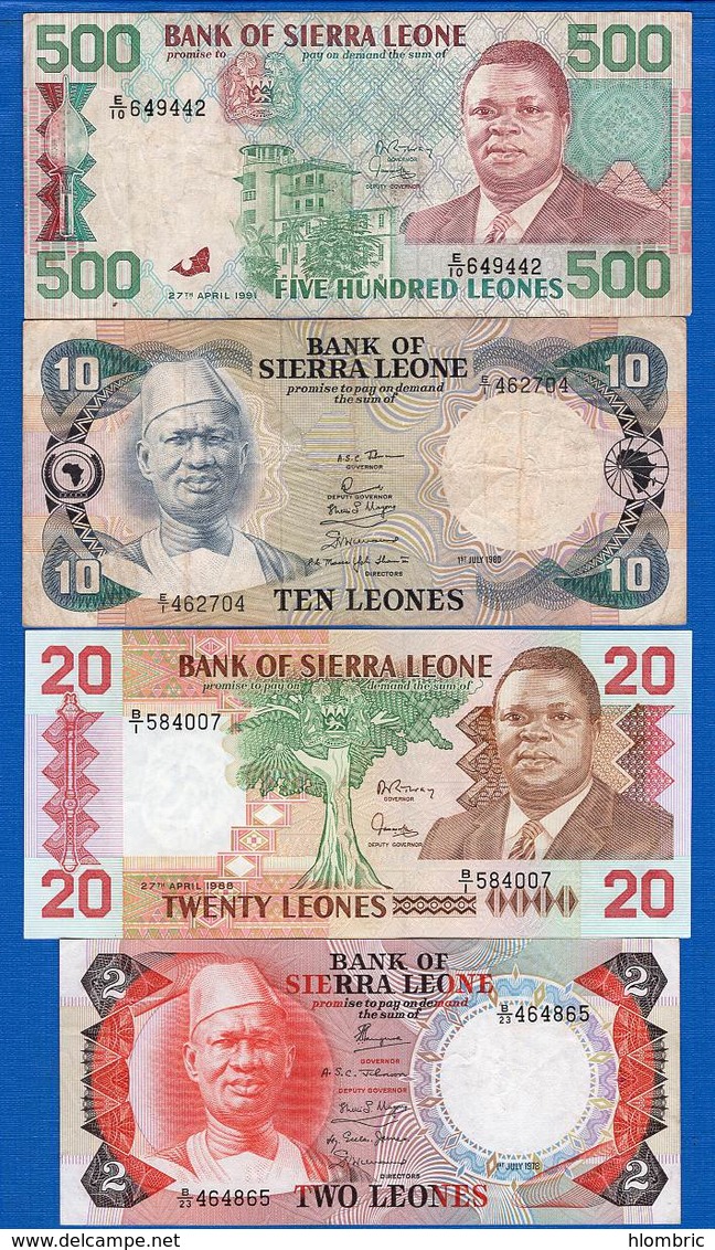 Sierra  Leonne  8  Billets - Sierra Leone