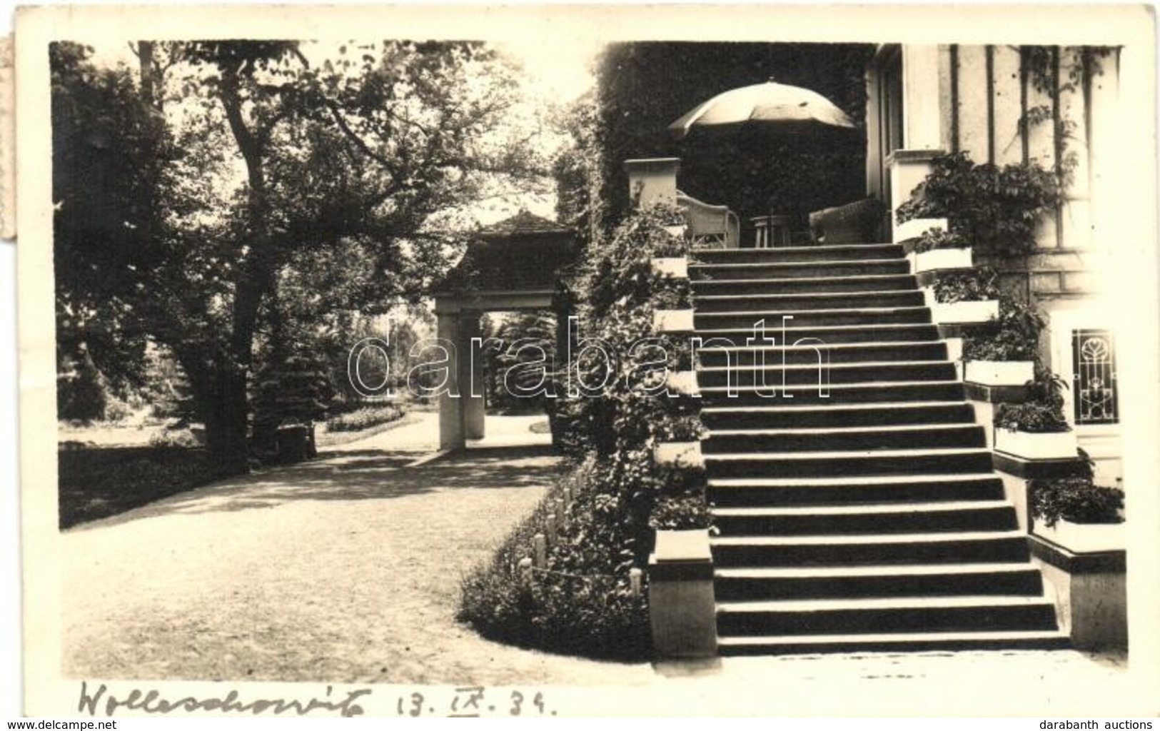 T2 1934 Volesovice U Kamenice (Praha-vychod), Wolleschowitz; Zamek / Castle, Photo - Zonder Classificatie