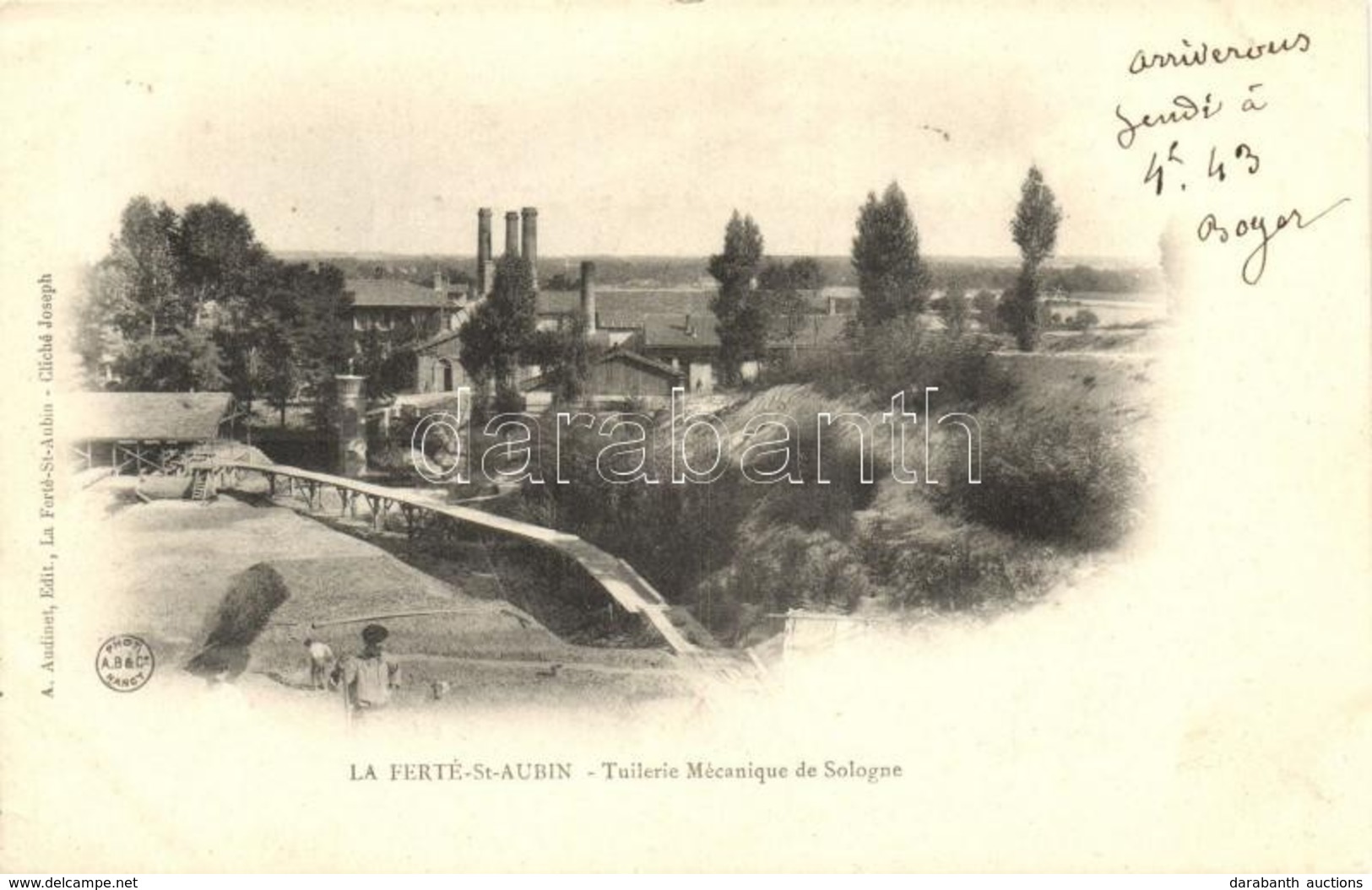 ** T2/T3 La Ferté-St.-Aubin, Tuilere Mécanique De Sologne / Earthenware Factory Of Sologne County (EK) - Unclassified