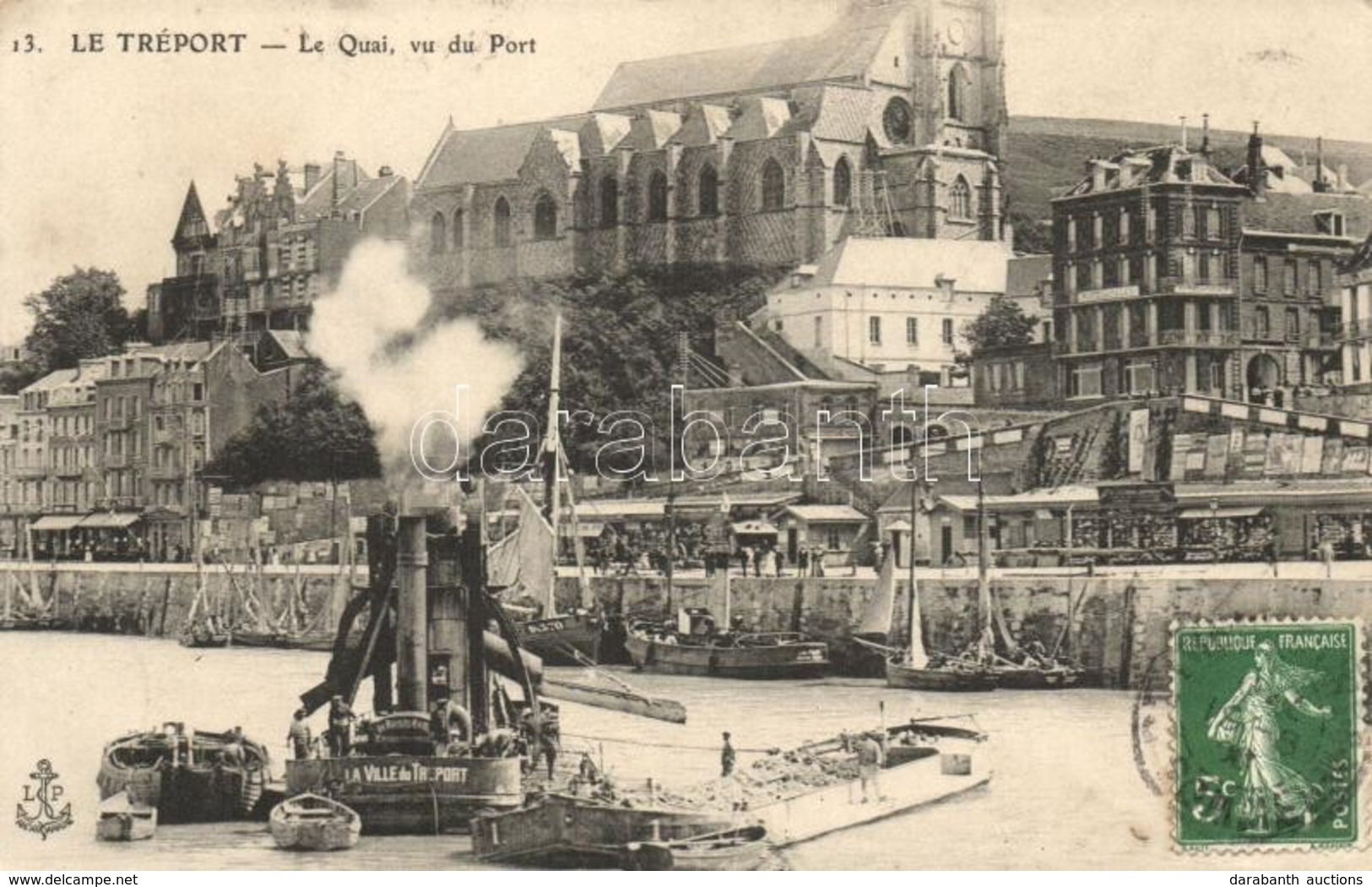 T2/T3 Le Tréport, Le Quai / Quay, SS 'La Ville Du Treport', Barge (EK) - Ohne Zuordnung