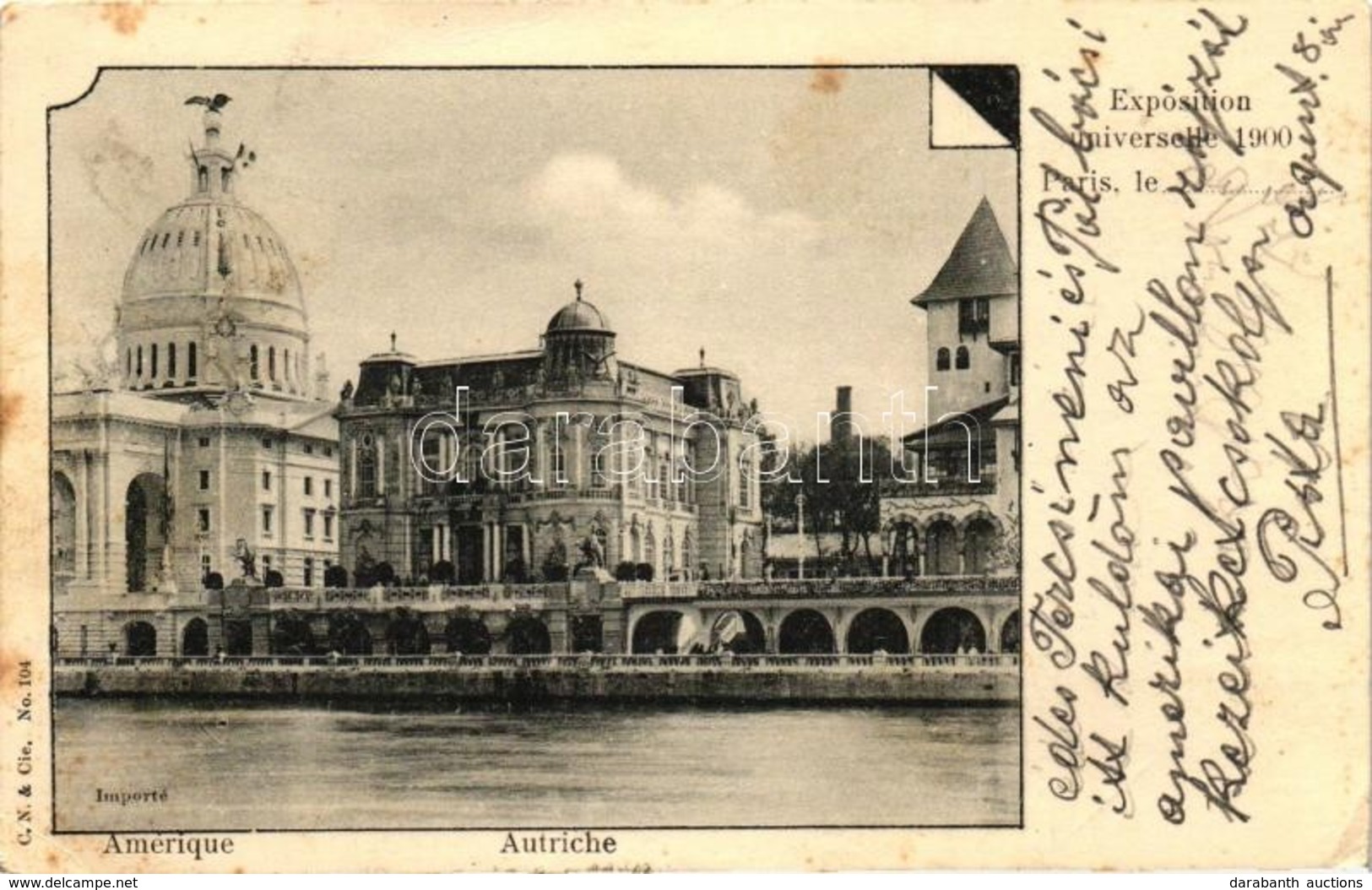 T2/T3 1900 Paris, Exposition Universelle, Amérique, Autriche / Exhibition, Pavilion Of America And Austria (EK) - Unclassified
