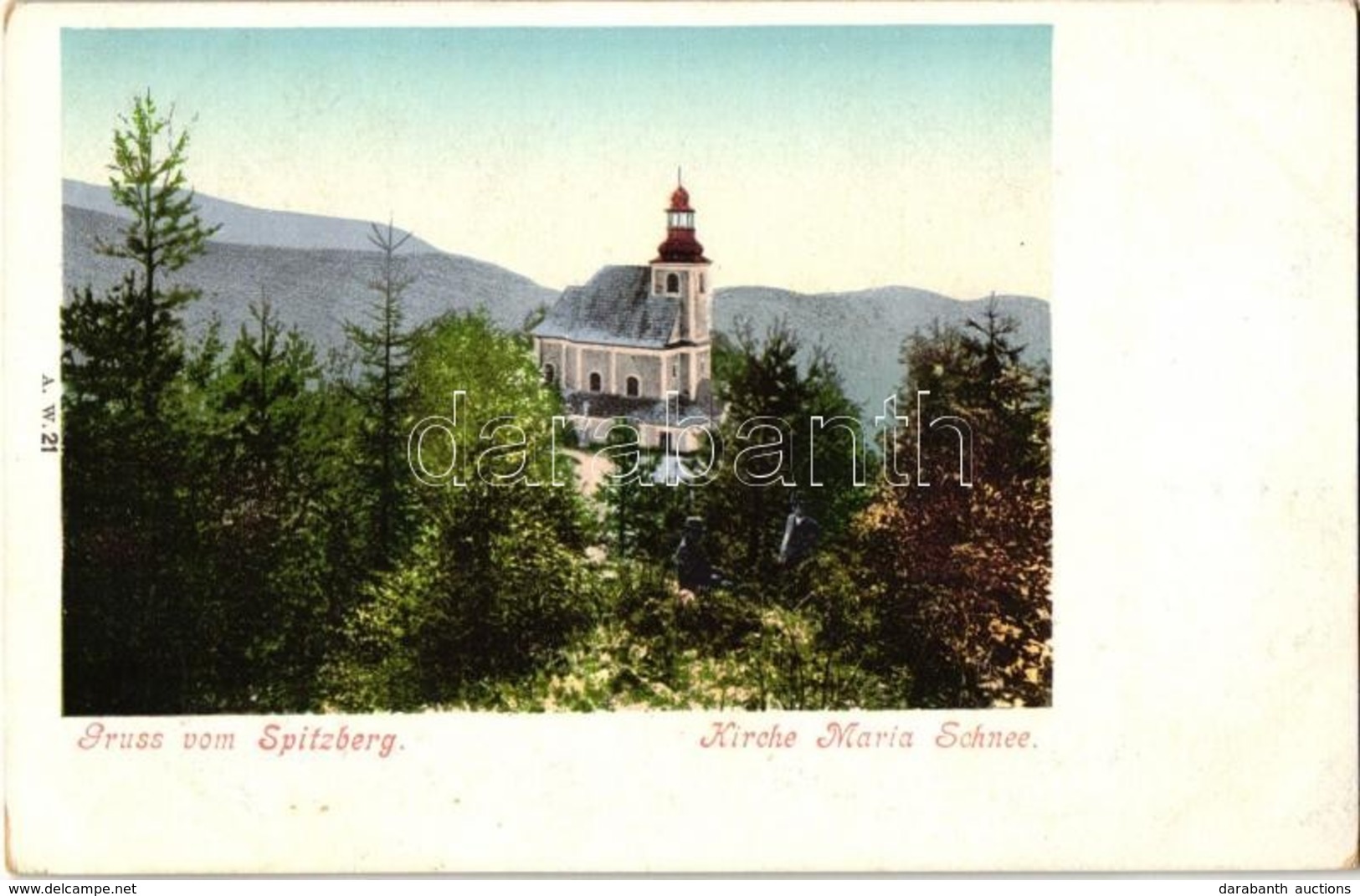 * T2 Miedzygórze, Wölfelsgrund; Spitzberg, Kirche Maria Schnee / Church - Zonder Classificatie